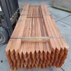 Nieuwe hardhouten palen, schuttingpalen 6,8 x 6,8 x 300 cm, Ophalen, Palen, Nieuw, Hardhout