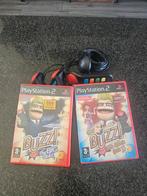2 Buzz! spellen met buzzers voor PlayStation 2, Gebruikt, Overige genres, Eén computer, Ophalen of Verzenden