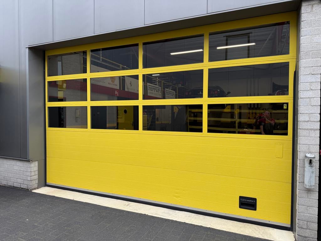 Crawford roldeur 4840x3030mm elektrisch, Doe-het-zelf en Verbouw, Deuren en Horren, Ophalen, Gebruikt, Garagedeur, Metaal