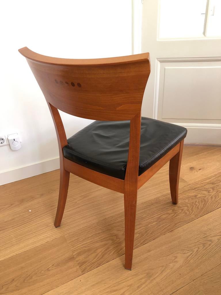 6 eetkamerstoelen merk: Van Bennekom, Ophalen, Bruin, Zo goed als nieuw, Modern