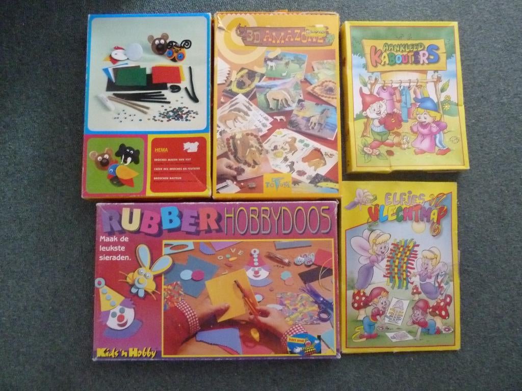 3x Knutseldozen, Ophalen of Verzenden, Gebruikt, Knutselwerk