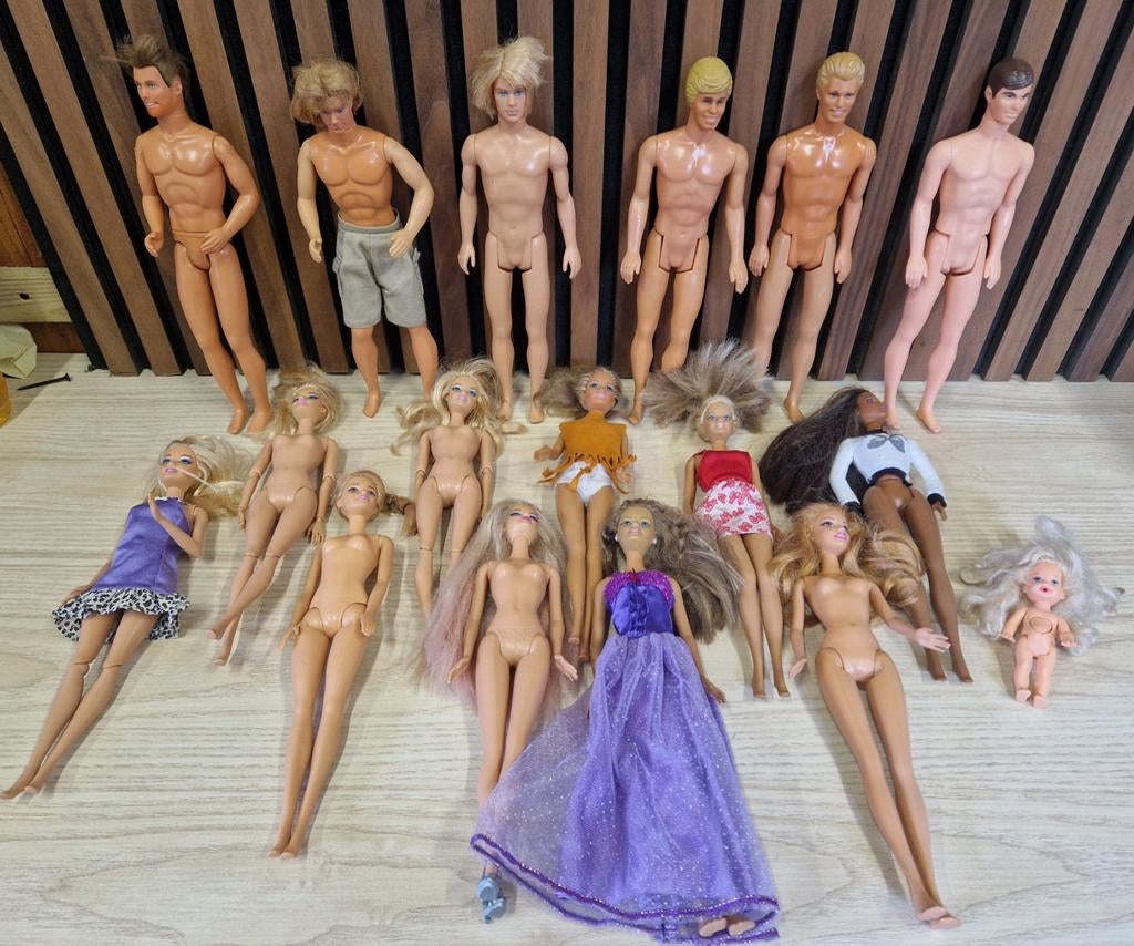 Verzameling vintage Barbie Ken Mattel 1968, Ophalen of Verzenden, Gebruikt, Barbie