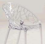 Stoel Design Kuipstoel Tuinstoel Terras Kunststof Crystal, Ophalen