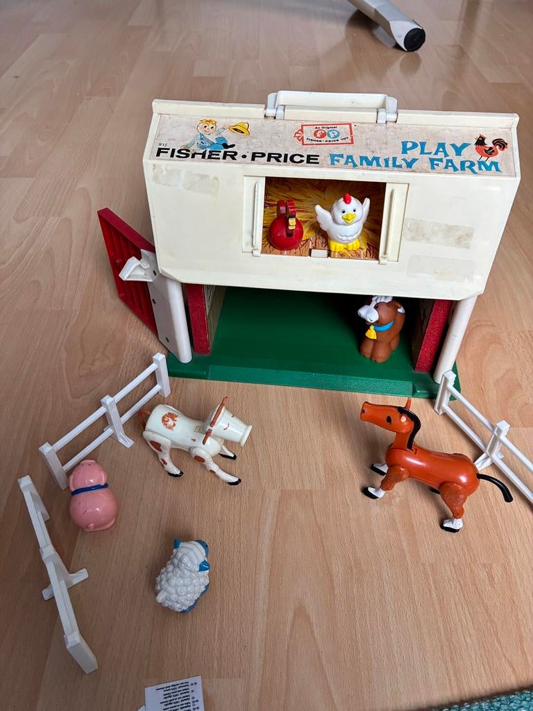 Fisher-Price Family Farm Speelset met Dieren en Tractor, Ophalen of Verzenden, Gebruikt, Speelset