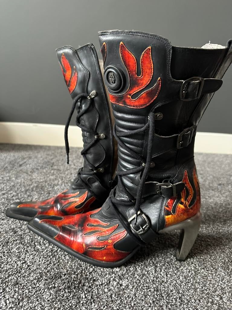 New Rocks Mt 40 dames, Kleding | Dames, Schoenen, Ophalen of Verzenden, Zo goed als nieuw, Hoge laarzen