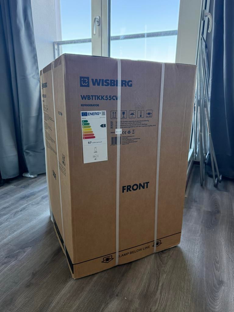 Tafelmodel Koelkast Nieuw In Verpakking, Wit (Nieuw: €399), Witgoed en Apparatuur, Koelkasten en IJskasten, Zonder vriesvak, 100 tot 150 liter