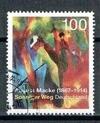 Duitsland 2014 Herdenking August Macke schilderij, Verzenden, Gestempeld, Overige thema's