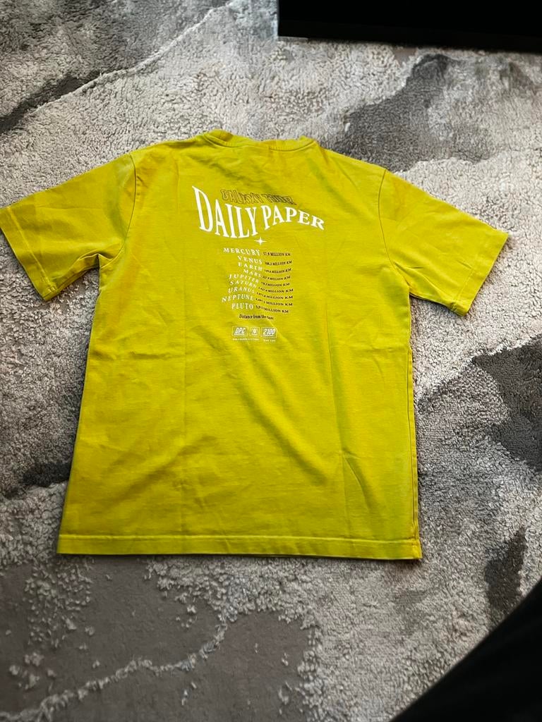 Daily Paper T-shirt (maat S), Ophalen, Zo goed als nieuw, Maat 46 (S) of kleiner, Geel