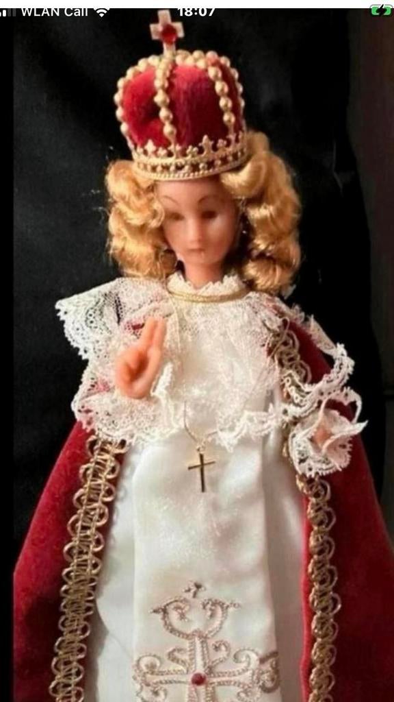 Queen of Peace, mooi wassen beeld ,27 cm hoog, Antiek en Kunst, Ophalen of Verzenden