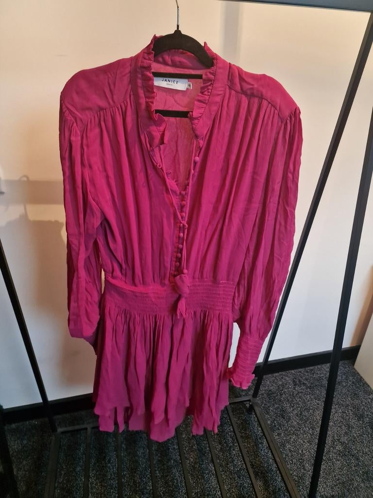 Janice jurk maat 42 fuchsia roze, Kleding | Dames, Jurken, Janice, Maat 42/44 (L), Ophalen of Verzenden, Roze