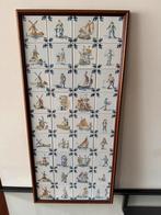 Ingelijst tableau met 30 KLM tegeltjes, Ophalen