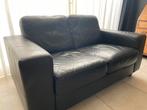Zwarte leren tweezitsbank IKEA, Gebruikt, 150 tot 200 cm, Tweepersoons, Ophalen of Verzenden