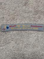 Scouting - naambandje - world jamboree 1995 - staff, Verzamelen, Scouting, Ophalen of Verzenden, Zo goed als nieuw, Embleem, Speld of Insigne
