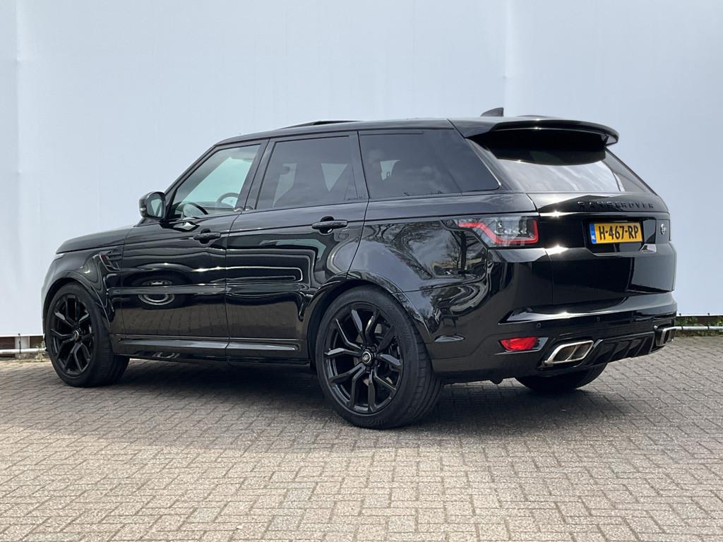Land Rover Range Rover Sport 5.0 V8 SC SVR 575 Carbon Santor, Auto's, Land Rover, Automaat, 3000 kg, Zwart, Leder