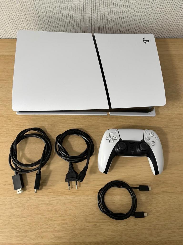 PS5 Slim Disc Edition 2 controllers, Spelcomputers en Games, Spelcomputers | Sony PlayStation 5, Ophalen, Zo goed als nieuw, Playstation 5