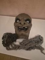Halloween Heksen Masker van Plastic met Gaas, Ophalen of Verzenden, Gebruikt, Versiering, Halloween of Griezel