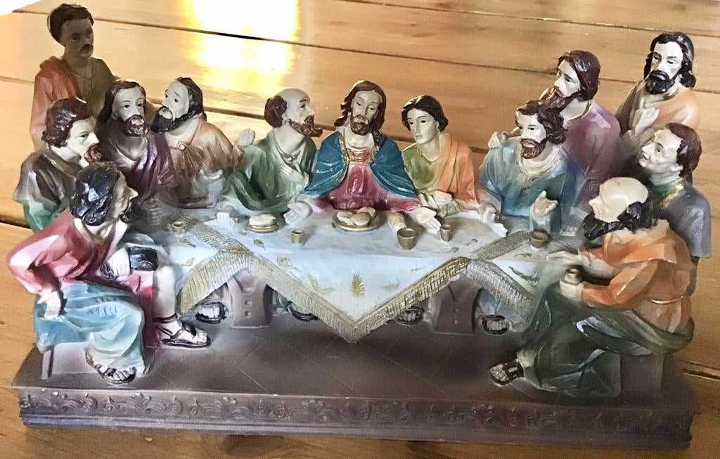 ANTIEK BEELD: HET LAATSTE AVONDMAAL, Antiek en Kunst, Ophalen of Verzenden