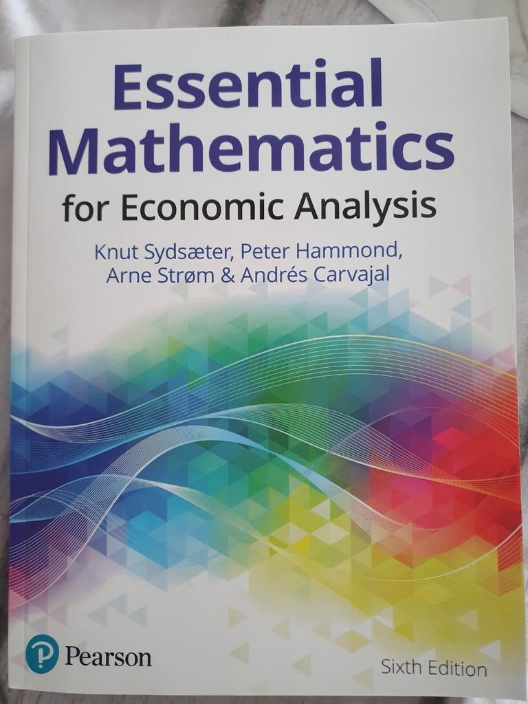 Essential Mathematics for Economic Analysis - VU, Ophalen of Verzenden, Economie en Marketing