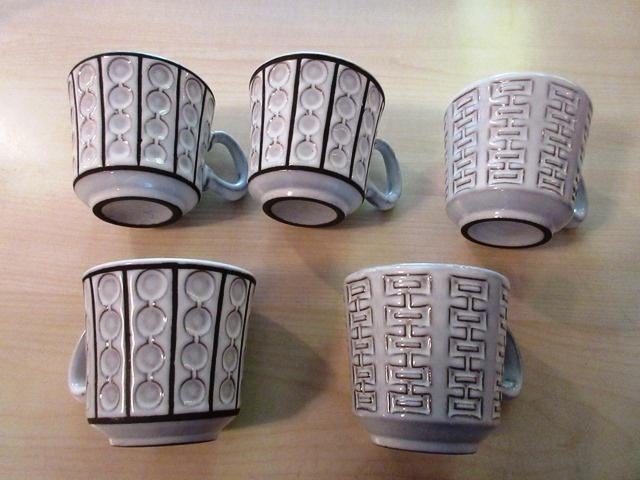 Design kop en schotels aardewerk Ceramano Leutner Epsilon, Ophalen of Verzenden