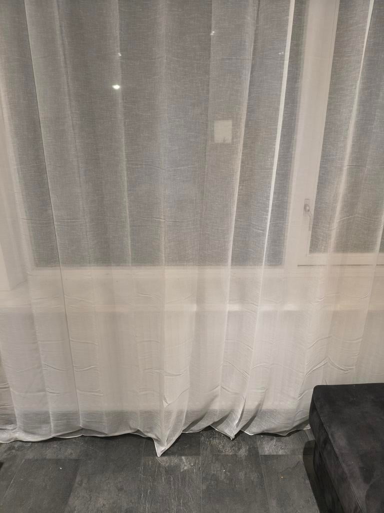 Vitrage 400cm breed x 260cm lang, Ophalen of Verzenden, Wit, 200 cm of meer, 200 cm of meer