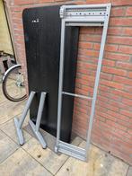 Zwart tafelblad IKEA galant + onderstel, Ophalen, Gebruikt