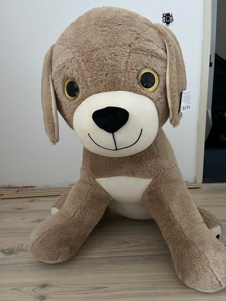 Grote knuffel hond - Ziet er nieuw uit met prijskaartje, Ophalen, Nieuw, Hond, Met label