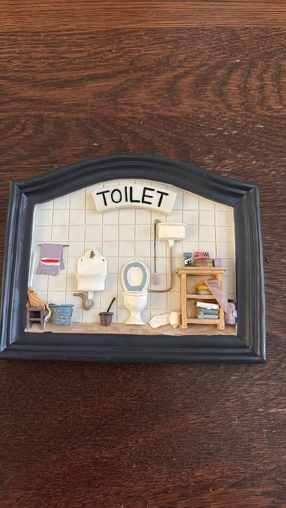 TEGELTJE WC DEUR, Ophalen of Verzenden, Zo goed als nieuw