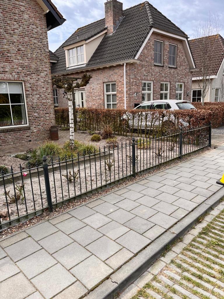 Smeedijzeren tuinhek, groen, Ophalen, Gebruikt, IJzer, Tuinhek