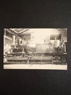 Foto stoomlocomotief NS 7601 te werkplaats Haarlem (1925), Ophalen of Verzenden, Gebruikt, Trein