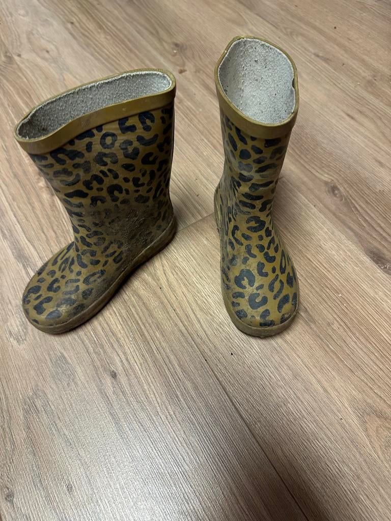 Leopard print regenlaarzen maat 25, Ophalen of Verzenden, Gebruikt, Jongen of Meisje, Laarzen