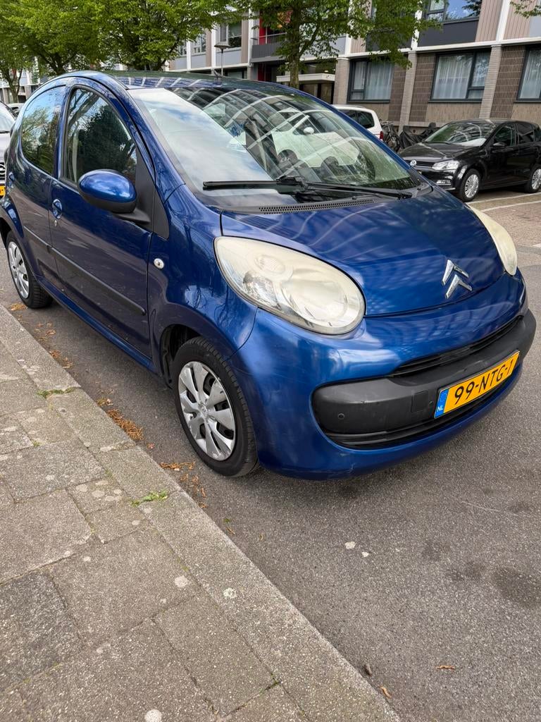Citroën C1 1.0 5-DRS 2008 Blauw, Auto's, Voorwielaandrijving, Stof, Zwart, C1
