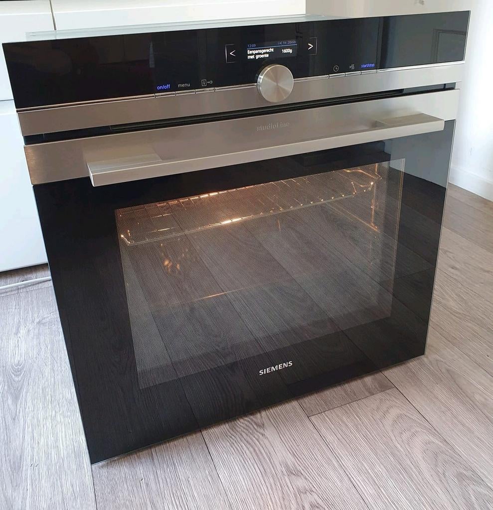 Luxe Siemens StudioLine inbouw oven zelfreinigingssysteem!, Ophalen, Hete lucht, 60 cm of meer, Zo goed als nieuw