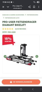 Pro user fietsendrager diamant bikelift nieuw uit doos, Auto diversen, Nieuw, Ophalen of Verzenden, 2 fietsen, Trekhaakdrager