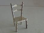 Miniatuur zilver FA18 stoel zilveren miniaturen, Verzenden, Zilver