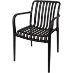 Tuinstoel zwart 4 of 6 stuks, Tuin en Terras, Ophalen, Kunststof, Zo goed als nieuw, X