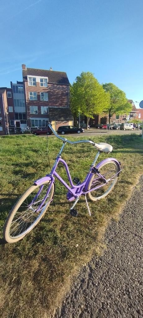 Prachtige stadsfiets, Fietsen en Brommers, Fietsen | Heren | Herenfietsen, Terugtraprem, Gebruikt, Versnellingen, 57 tot 61 cm