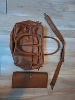 Luiertas met verschoningsmatje - Bruin, Kinderen en Baby's, Luiertassen, Ophalen, Gebruikt, Schoudertas
