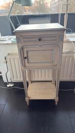 Vintage Nachtkastje met marmer blad, Huis en Inrichting, Slaapkamer | Nachtkastjes, Ophalen, Zo goed als nieuw, Minder dan 45 cm