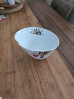 Witte schaal met kleurrijk design - Zo goed als nieuw, Ophalen of Verzenden