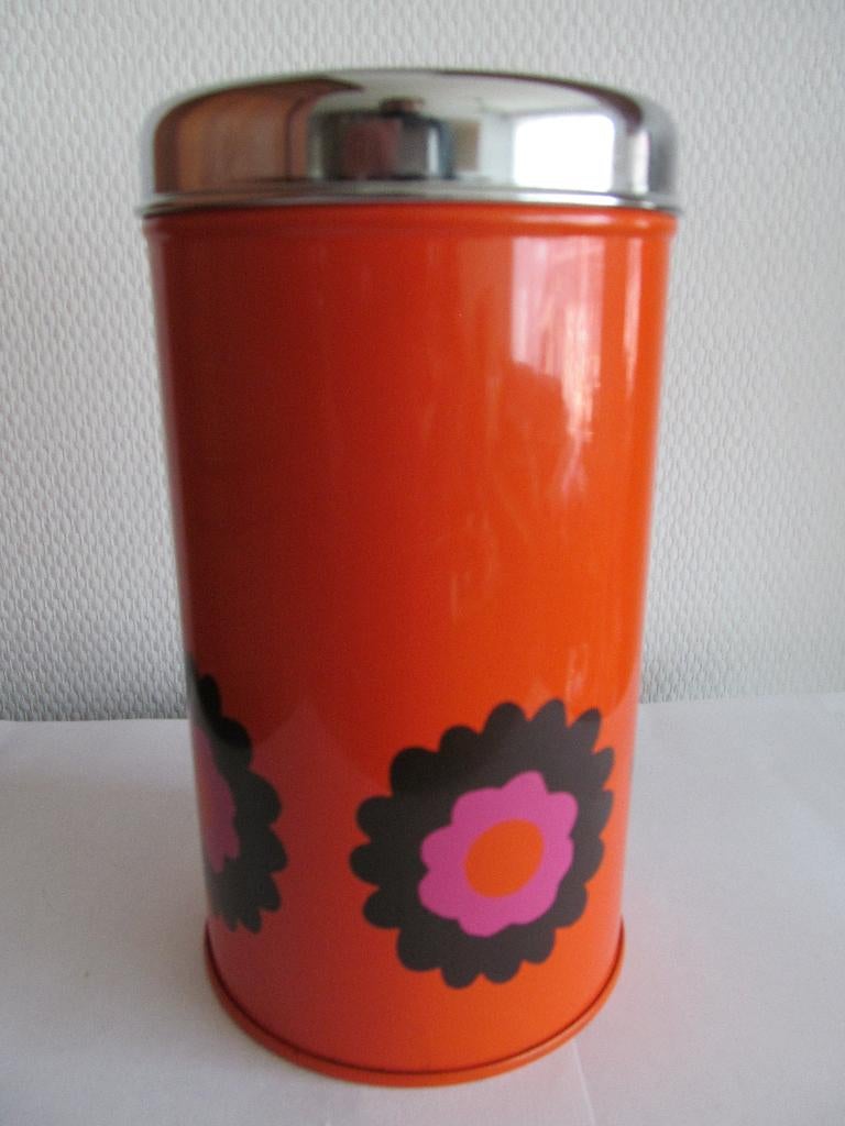Vintage Oranje blik van Brabantia- Patrice, Ophalen, Gebruikt, Overige, Overige merken