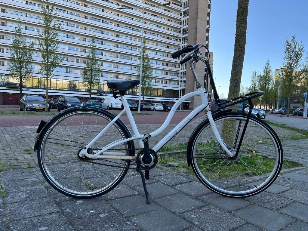 Union damesfiets 26 inch, Fietsen en Brommers, Gebruikt, Velgrem, Versnellingen, Ophalen