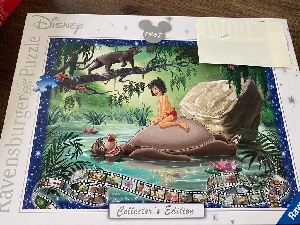 Jungle book Puzzel Disney, Ophalen of Verzenden, 500 t/m 1500 stukjes, Zo goed als nieuw