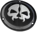 Split Skull Derby Cover Zwart, Shovel / EVO, Niet ingevuld, Niet ingevuld, Nieuw, Ophalen of Verzenden