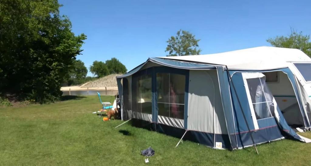 Voortent 3,5 meter diep, omloopmaat 13?, Ophalen of Verzenden, Gebruikt