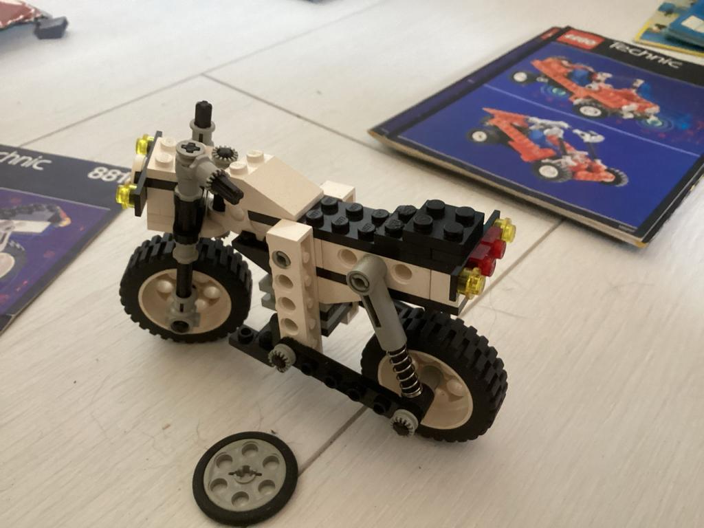 Lego Technic 8810 Motorfiets - Vintage Set, Gebruikt, Lego, Ophalen of Verzenden, Complete set