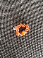Zelfgemaakt oranje - wit loombandje, Nieuw, Oranje, Ophalen of Verzenden, Elastiek