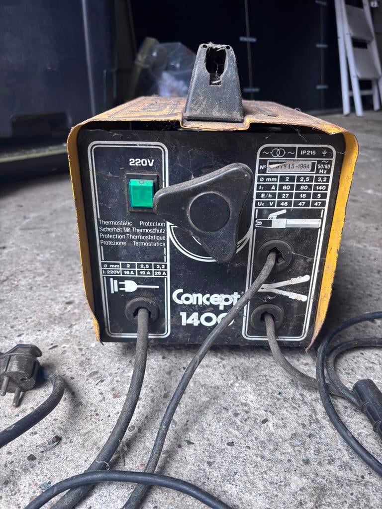 Lasapparaat, Ophalen, Gebruikt, Minder dan 150 ampère, Elektroden