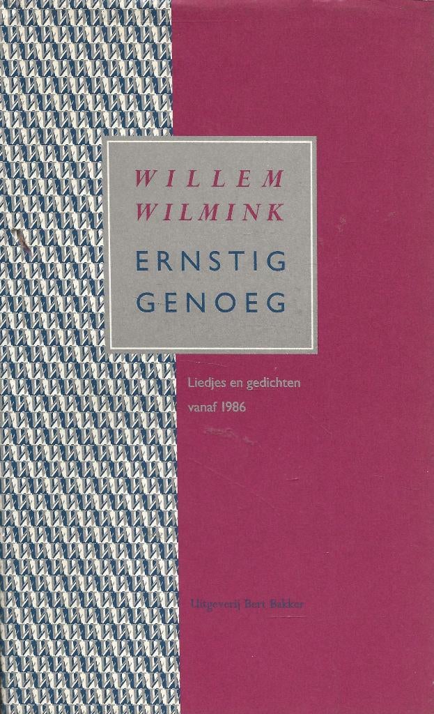 Ernstig genoeg - liedjes en gedichten - Willem Wilmink, Boeken, Ophalen of Verzenden, Gelezen, Willem Wilmink