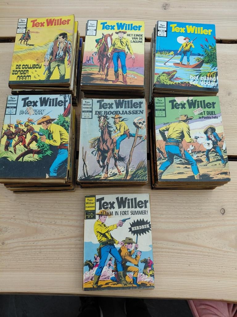 Tex Willer stripboeken - 63 stuks, Boeken, Stripboeken, Meerdere stripboeken, Ophalen of Verzenden, Gelezen