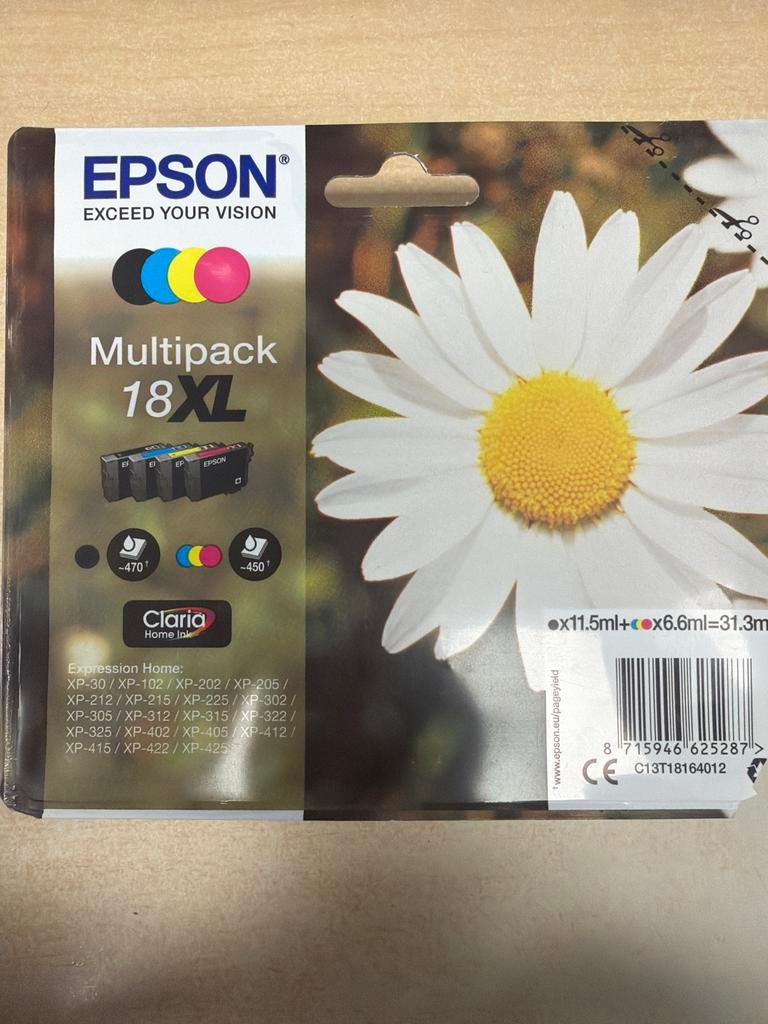 Epson 18XL Multipack inktcartridges, Ophalen of Verzenden, Nieuw, Cartridge